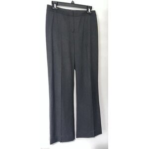 Lafayette 148 NY Wm's Black Trousers Size 2‎ Hook Closure Office Career $378